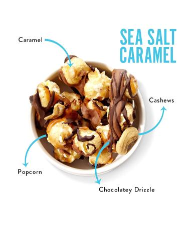 Funky Chunky Gourmet Popcorn Gift Set - Sea Salt Caramel & Peanut Butter Cup Flavors - 19oz Canisters (Pack of 2) - Buy Online on GoSupps.com