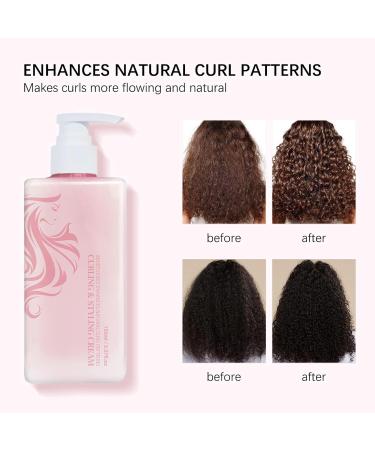 Hairhalo Curl Defining Cream Hair Halo Curl Defining Cream Air Drying Cream Curl Cream for Curly Hair Anti-Frizz Moisturizing Smoothing (1) - Buy Online on GoSupps.com