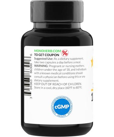 MONOHERB American Ginseng Extract 1000 mg - 90 Vegetarian Capsules - Buy Online on GoSupps.com