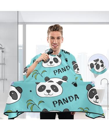 Shop Waterproof Barber Cape - Cute Panda Bear & Cheetah Haircut Bib for Men & Women | Unisex Hair Cutting Cape - Buy Online on GoSupps.com