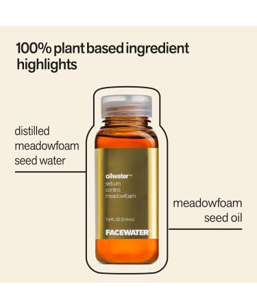 PLANT BEAUTY DISTILLERY Facewater Oilwater Sebum Control Meadowfoam - Buy Online on GoSupps.com