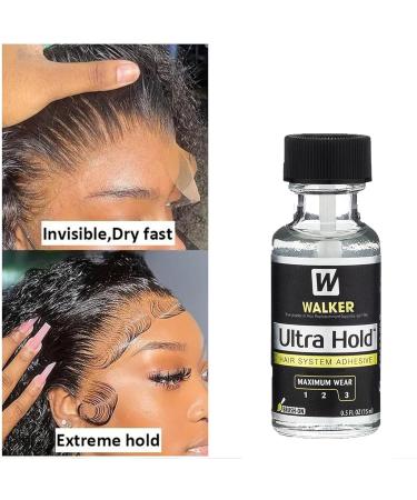 Wig Glue - Lace Strong Hold Bond Hair Adhesive - Strong Hold Invisible Bonding Adhesive Hair Glue for Wigs - Waterproof Latex-Free and Oil-Resistant Wig Adhesive Glue (15ml) - Buy Online on GoSupps.com