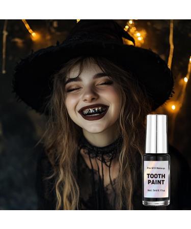 Black Tooth Paint | Professional Black Out Teeth Makeup for Cosplay Halloween & Special Effects - Buy Online on GoSupps.com