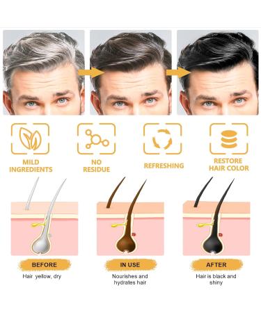 Anti Gray Bar Hair Darkening Shampoo Bar Gray Hair Reverse Bar Charcoal Shampoo Bar for Gray Hair Natural Gray Gloss Soap Pack of 2 - Buy Online on GoSupps.com