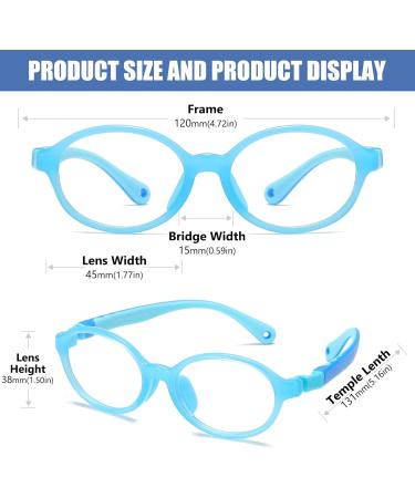 DUCO Blue Light Blocking Glasses for Kids | Anti-Glare Gaming Eyewear for Boys & Girls Age 5-10 | K026 - Buy Online on GoSupps.com
