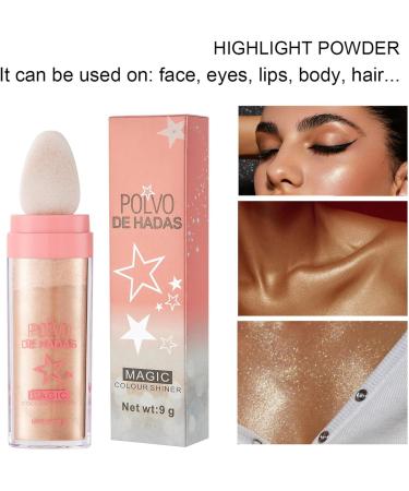  G n rique Highlighter Powder Stick 3 Colors Highlighting Powder Dabbing Shimmer Face and Body Highlighter Powder Stick Highlighter Makeup Powder for Face Eyes Lips Hair Body - Buy Online on GoSupps.com