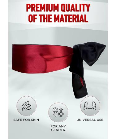 Feather Mask & French Tickler Whip Set | Satin Blindfold & Faux Leather Accessories for Ultimate Sensory Experience - International Shipping Available - Buy Online on GoSupps.com