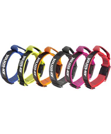 Shop Julius-K9 100HA-K-R-2015 Adjustable K9 Neck Band - Red-Gray with Handle Safety Closure 38-53 cm - International Shipping - Buy Online on GoSupps.com