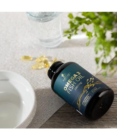 Nature's Nutrition Omega 3 Fish Oil 2400 Mg  - Lemon  - Buy Online on GoSupps.com