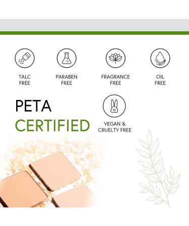 Honeybee Gardens Radiant Skin Pressed Mineral Powder Foundation Refill - Fiji 7.5g/0.26 oz | Vegan, Gluten-Free, Cruelty-Free - Buy Online on GoSupps.com