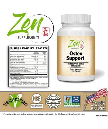 Osteo Supplement - Calcium Minerals & Herbs - 120 Tablets - Buy Online on GoSupps.com