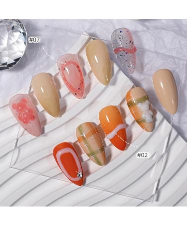 MKNZOME 12 Color 3d Gel for Nails Clear Non-Stick 3d Sculpting Nail Gel Nail Builder Gel 3d Nail Gel Solid Nail Glue Gel Hard Gel Nail Polish Nail Art for Salon DIY at Home ZJJ041 - Buy Online on GoSupps.com