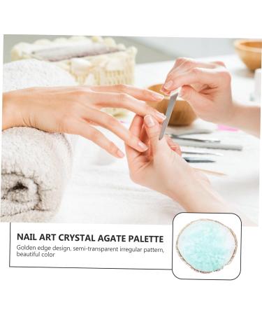  Mikinona Mikinona Unique Nail Art Palette For Manicure With Marble Edge Nail Polish Mixing Tray - Buy Online on GoSupps.com