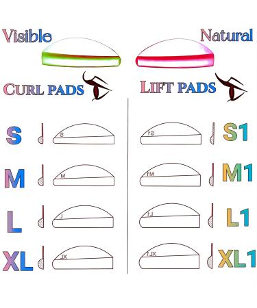 Lash Lift Shields C Curl - Soft Silicone Perm Rods for Eyelash Lifting & Tinting | Galaxy Shields - 9 Size - Buy Online on GoSupps.com