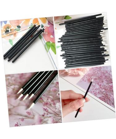 PLAFOPE 100pcs Disposable Eyeliner Makeup Eye Stick Gloss Wand Cosmetic Eye Wands Black Artificial Fiber - Buy Online on GoSupps.com