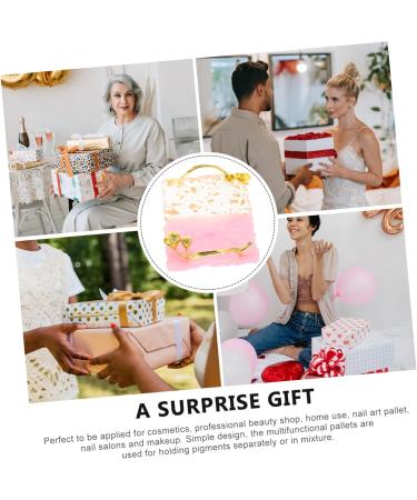 Nail Palette Color Mixing Plate - Vintage Pink Press on Nail Stand & Gel Art Tray | 11.1x7.3cm | International Shipping - Buy Online on GoSupps.com