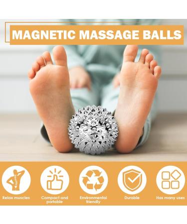 AEAEAN 6-Piece Magnetic Hedgehog Hand Massage Balls - Relieve Muscle Fatigue & Promote Blood Circulation (32mm/47mm) - Buy Online on GoSupps.com