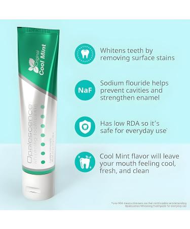 Opalescence Teeth Whitening Toothpaste Original Formula Oral Care Gluten-Free - Cool Mint  - 4.7 Oz - Pack of 2 - Buy Online on GoSupps.com