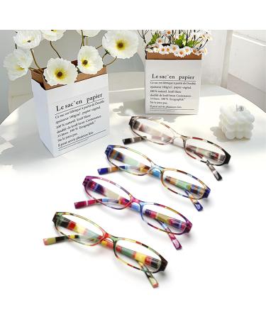 Cojwis 4 Pack Reading Glasses for Women - Stylish Multi-Colored Readers with HD Clear Lens (2.00 Prescription) - Buy Online on GoSupps.com