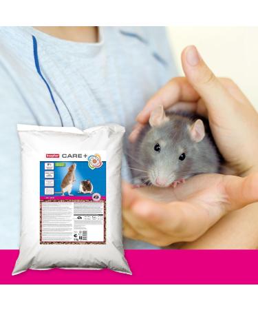Beaphar Care+ Rat Food for Rodents & Small Mammals - Omega 3 & 6 Green Tea Extract Spirulina Vitamin E - Supports Health & Digestion - 250g Pack - Buy Online on GoSupps.com