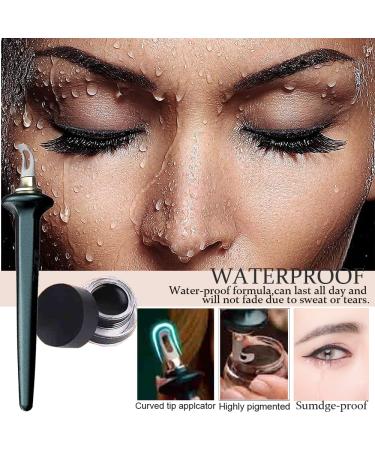 Aaiffey Eyeliner Applicator Kit with Waterproof Brown Cream - Easy No-Skip Green Eyeliner Tool Set - Buy Online on GoSupps.com