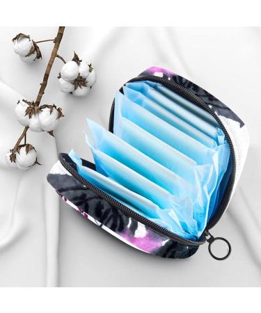 Buy Women's Napkin Storage Bag - White Flower Ink | Portable Menstrual Cup & Bandages | Perfect for First Period - Buy Online on GoSupps.com