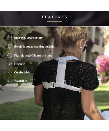 Flexi Shoulder Muscles Support - Adjustable Posture Corrector Brace for Men & Women | Relieve Neck & Back Pain Improve Posture & Increase Oxygen Intake - Buy Online on GoSupps.com