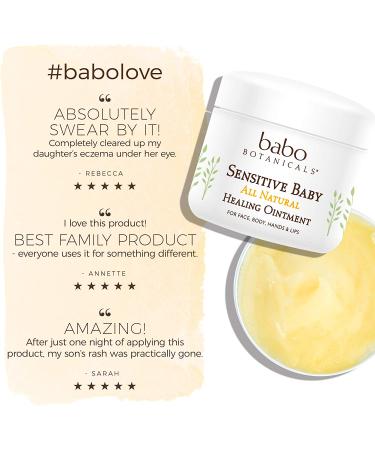 Organic Baby Healing Ointment - Babo Botanicals 4oz with Colloidal Oatmeal - Buy Online on GoSupps.com