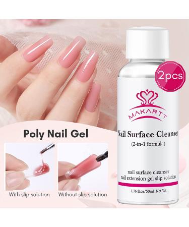 Multifunctional Nail Extension Gel & Anti-Stick Cleanser - Professional DIY Slip Solution (2PCS) - Buy Online on GoSupps.com