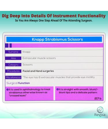 Surgical Instrumentation Flashcard for Technologists Exam For Medical Students Operating Room Nurses. Illustrated Instrument Index Cards for General Surgery Ob/Gyn Cardio Orthopedics Vascular 2 - Buy Online on GoSupps.com