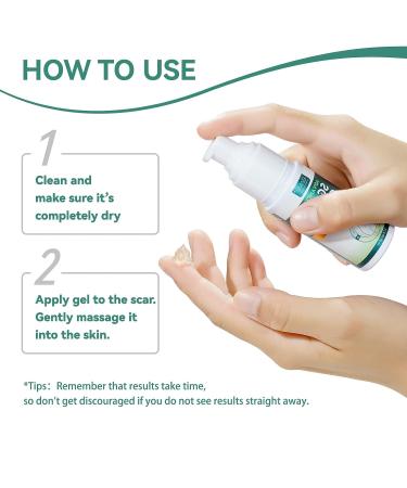 Silicone Scar Gel - Advanced Treatment for C-Section & Surgery Scars, Burns, Acne, Stretch Marks - 50ML - Buy Online on GoSupps.com