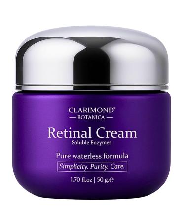 Retinal Moisturizing Night Cream for Face Niacinamide Hydrating Age-Support Formula w/ Fermented Peptides Soluble Enzymes & Pro-Xylane Softening Facial Moisturizer Barrier Support 1.70 fl oz