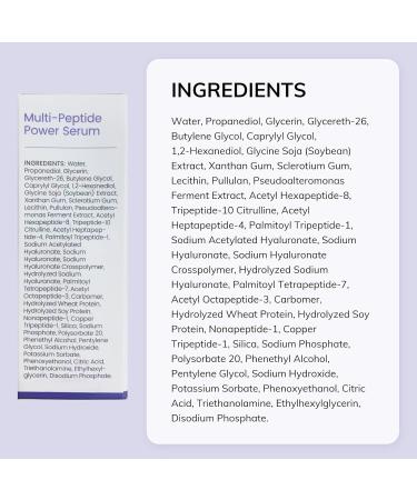 Dermasof Multi Peptide Power Serum for Face with Copper Peptides Anti Aging Firming and Lifting Reduce Fine Lines and Wrinkles Boost Collagen Hydration Barrier Repair For All Skin Types 30mL - Buy Online on GoSupps.com