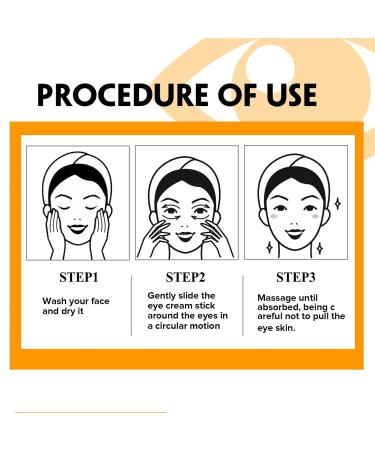 Turmeric Retinol Eye Cream Stick - Hydrating Anti-Aging Balm for Dark Circles & Puffiness - 2PCS - Buy Online on GoSupps.com