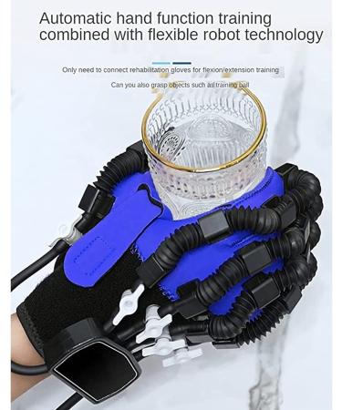 Rehabilitation Robot Pneumatic Gloves Finger Rehabilitation Gloves for Stroke Hemiplegia Patients Finger Straightening Brace Guard for Hand Dysfunction Left Hand XL left hand XL - Buy Online on GoSupps.com
