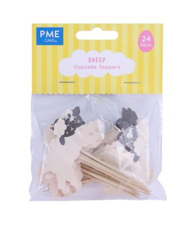 PME Easter Cupcake Toppers - Sheep Set of 24