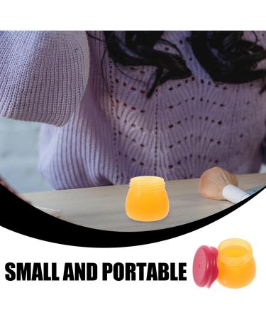 FRCOLOR Bee Balm Lip Balm Honey Pot 6G Small Lip Balm Container Refillable Cosmetic Container Empty Cream Container with Spoon Red - Buy Online on GoSupps.com