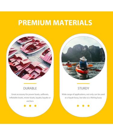 INOOMP High-Density Yellow Water Float EVA Foam Kayak Anchor Canoe Drift Rope Buoy - 2cm Diameter - Buy Online on GoSupps.com