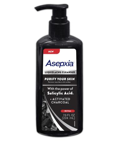 ASEPXIA Liquid Acne Treatment Cleanser with Activated Charcoal and Salicylic Acid, 7.6 Ounce Liquid Soap 7.6 Fl Oz (Pack of 1)