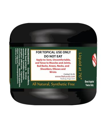 Naturulz Ugli Butter Hemp - 4oz Topical for Active Lifestyle | Plant-Based Formula with Arnica Capsicum Turmeric & Devil's Claw for Muscles & Joints Relief - Buy Online on GoSupps.com