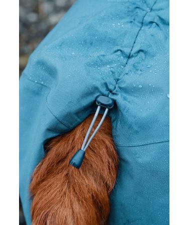 Hurtta Monsoon Dog Raincoat - Waterproof Jacket for Dogs Black 45 cm (18 in) with Reflectors - International Shipping Available - Buy Online on GoSupps.com