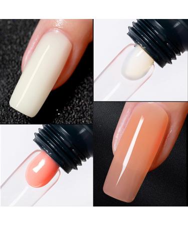 Nail Extension Gel 15ml Cinnamon Poly Gel - Nude Pink Enhancement for French Manicure (#09 Light Apricot) - Perfect for Beginners - Buy Online on GoSupps.com