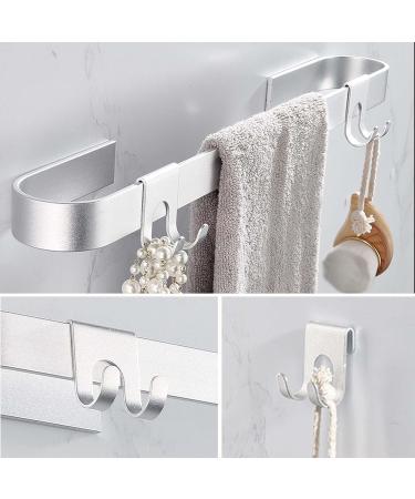 Naapesi Stainless Steel 2-Piece Razor Holder - Waterproof Self-Adhesive Hooks for Bathroom & Kitchen - No Drilling Required (Black) - Buy Online on GoSupps.com