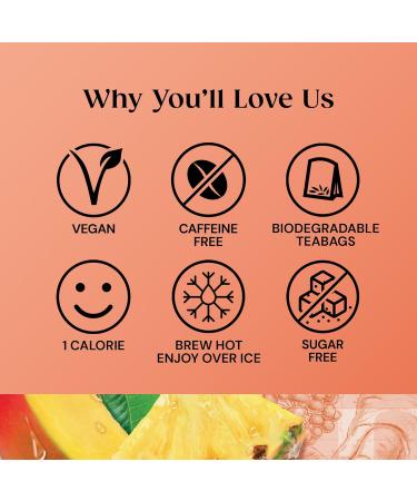  Twinings Twinings Focus 2 x 20 tea bags with mango pineapple and ginseng - Buy Online on GoSupps.com