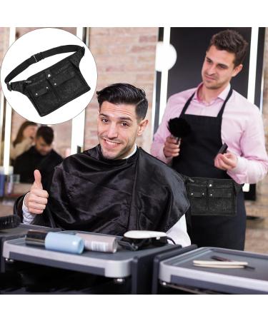 LALAFINA with Carrying for Holder Tools Apron Waist Makeup Tools Black Pouch Combs Clip Salon Care Styling Stylist Stylists Bag Clippers Home Shears Pocket Hair Hairdressing Bags Tool 25.5x17.5x1cm Black - Buy Online on GoSupps.com