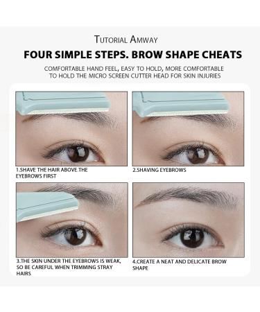 Leikedun 12 PCS Eyebrow Razors - Facial Hair Remover & Shaper Razor Set with Eyelash Brush and Storage Box - Exfoliating Tool for Women and Men - Buy Online on GoSupps.com