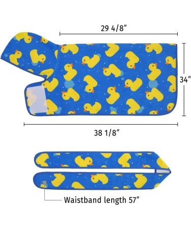 Super Absorbent Dog Bathrobe with Hood for All Breeds XXL Blue Rubber Ducks - Buy Online on GoSupps.com