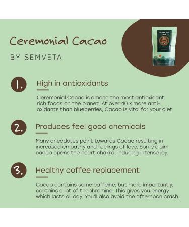 Organic Ceremonial Cacao 1KG - Peruvian Chuncho Bean Paste for Delicious Drinking Chocolate - Raw Unsweetened Grade - Buy Online on GoSupps.com