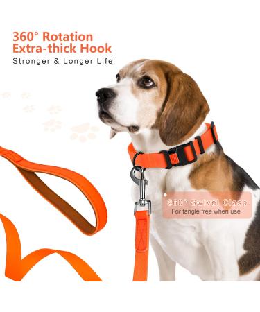 Buy Iokheira Waterproof Dog Leash - Padded Handle 10m Orange Perfect for Training Tracking & Camping - Buy Online on GoSupps.com