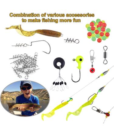 TOPFORT 187/230pcs Fishing Accessories Kit with Tackle Box - Jig Hooks, Sinker Weights, Swivels, Snaps, Slides - Bass Casting Sinker Set - Fishing Gear - Buy Online on GoSupps.com